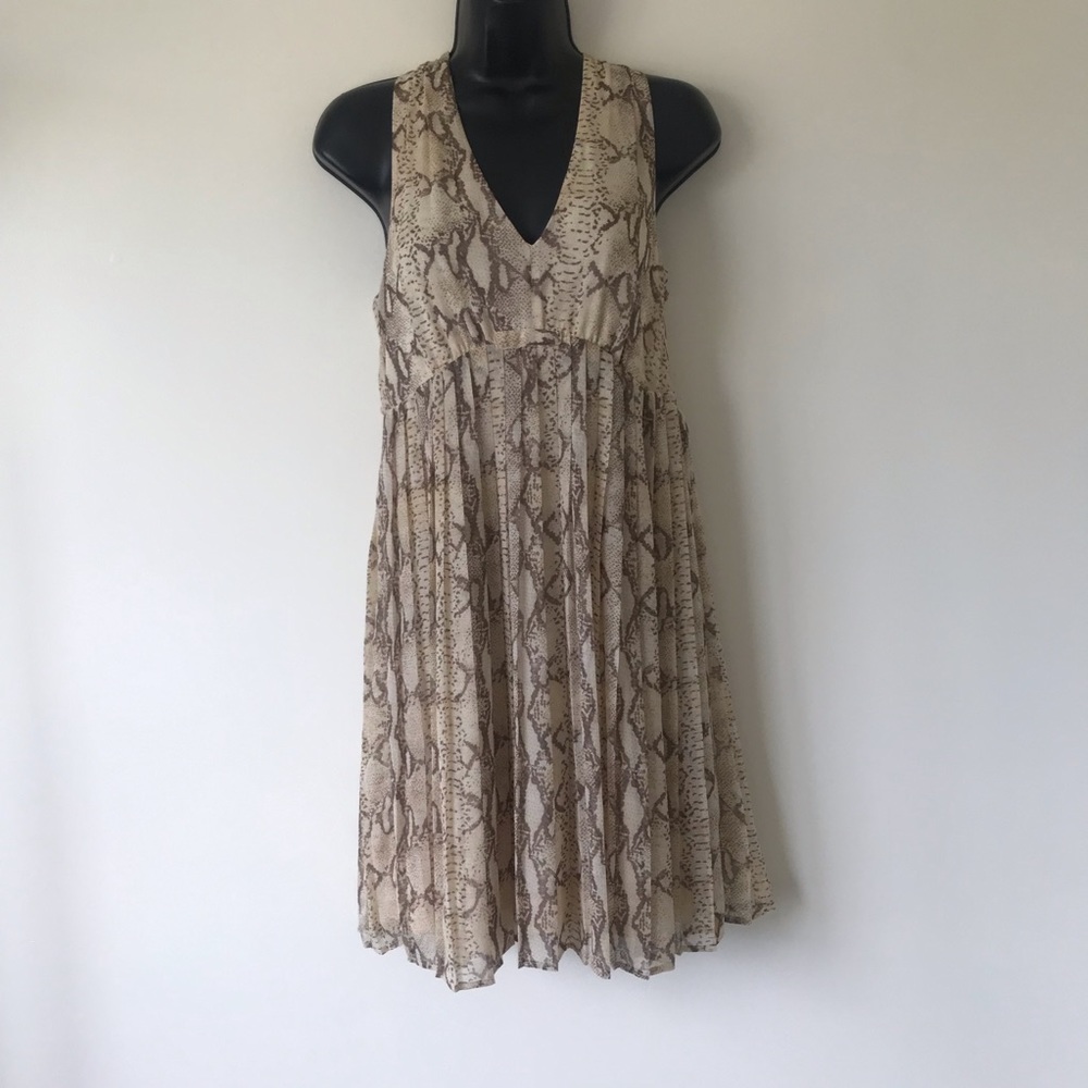 H&M Snakeskin Nude Dress